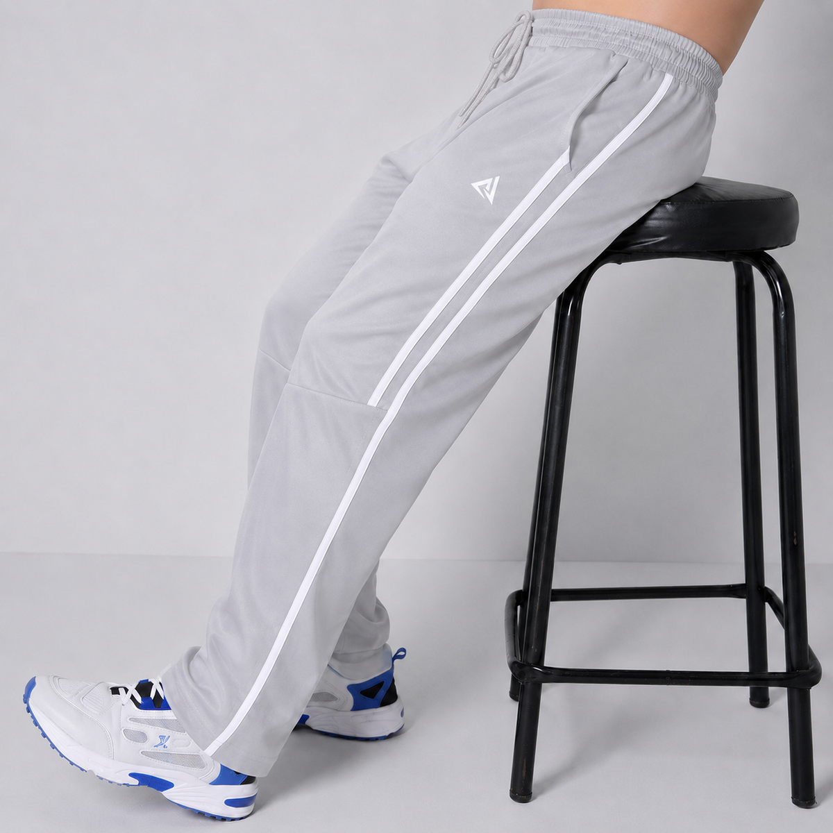 Vibe Motion Silver Gray Baggy Trouser