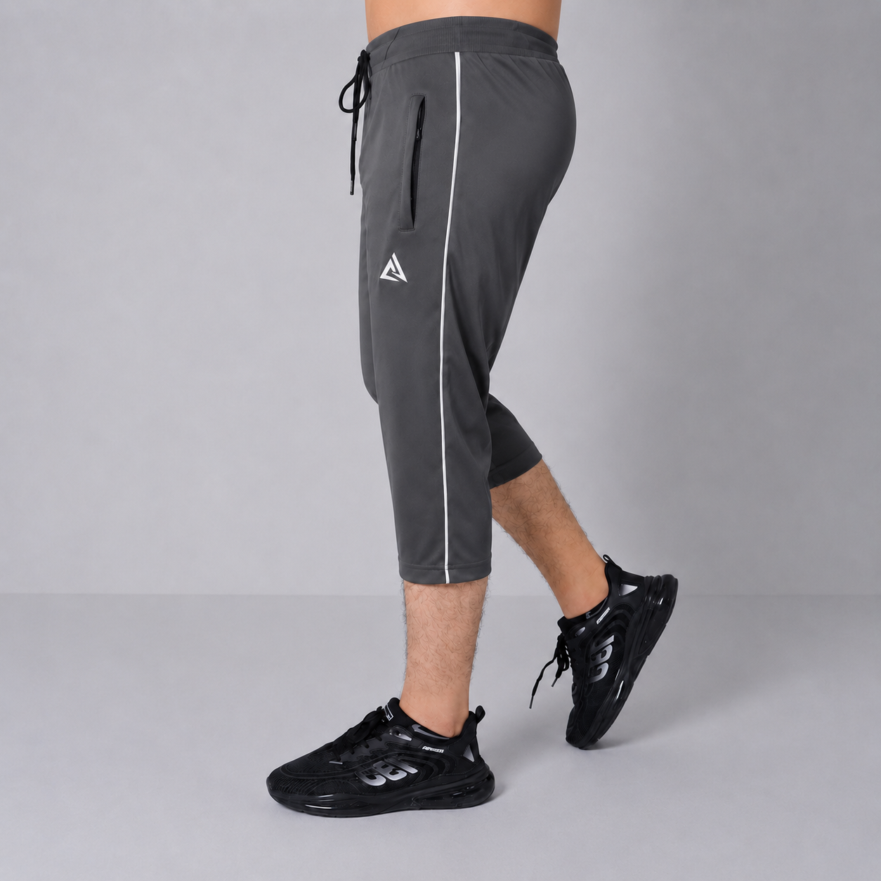 Pro Active Dark Gray 3-Quarter Short
