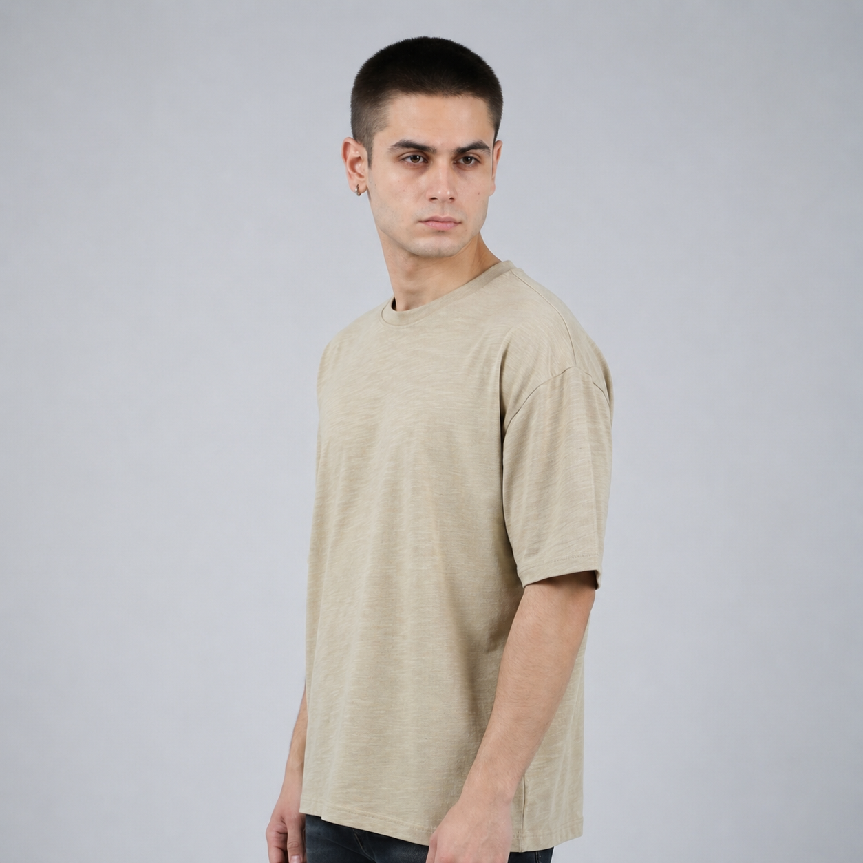 Driftwood Beige Baggy Shirt