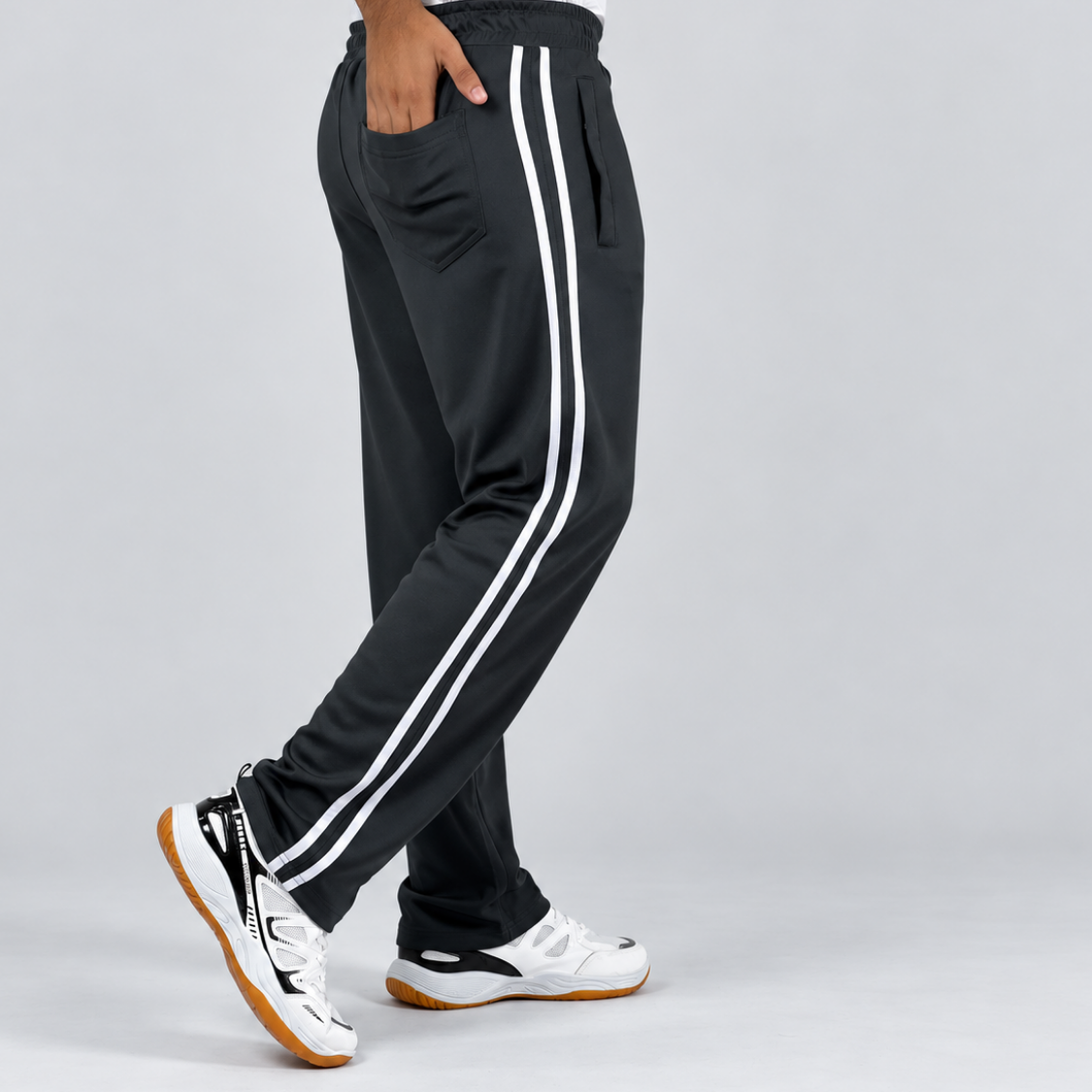 Dynamic Stripe Gray Trouser