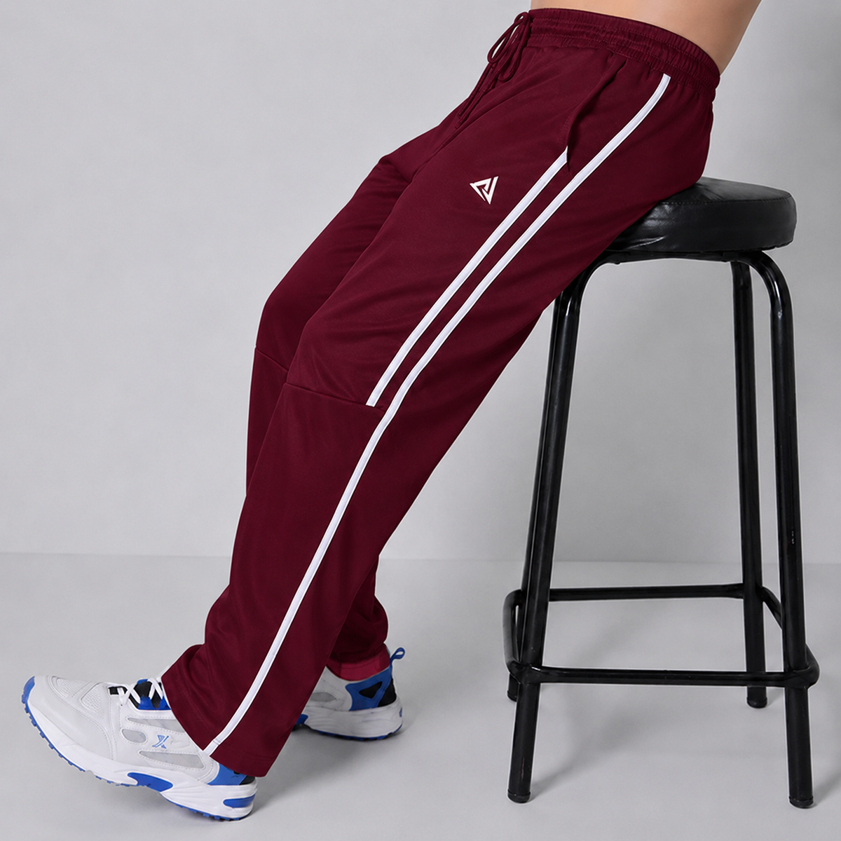 Vibe Motion Maroon Baggy Trouser