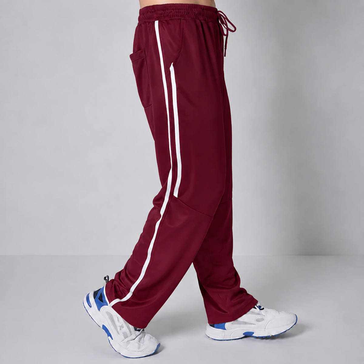 Vibe Motion Maroon Baggy Trouser