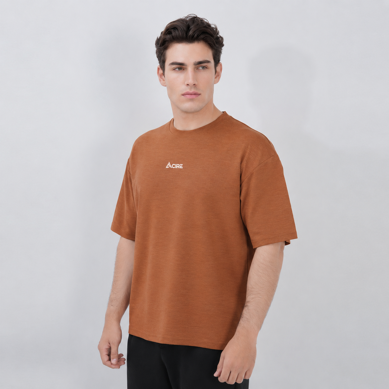 Metro Loose Fit Brown Baggy Shirt