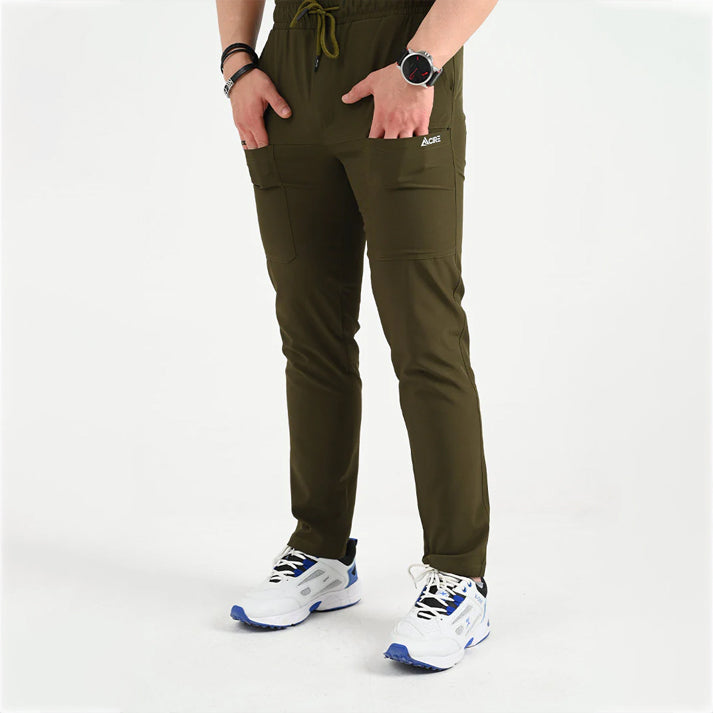 THYME - BASIC 5 POCKETS TROUSER IN OLIVE GREEN