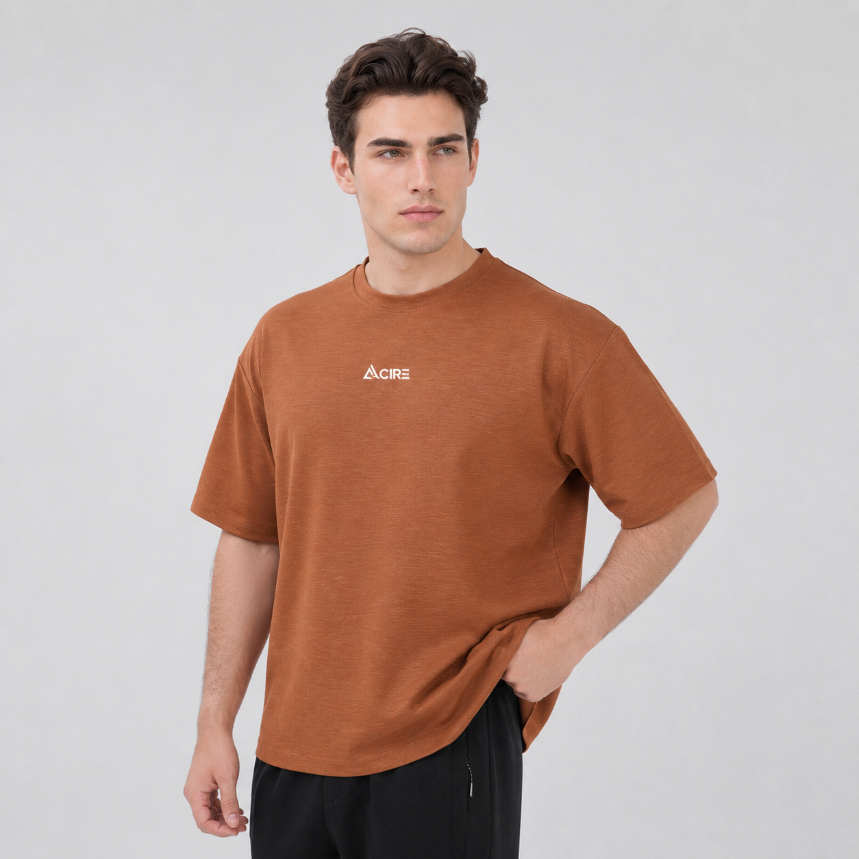 Metro Loose Fit Brown Baggy Shirt