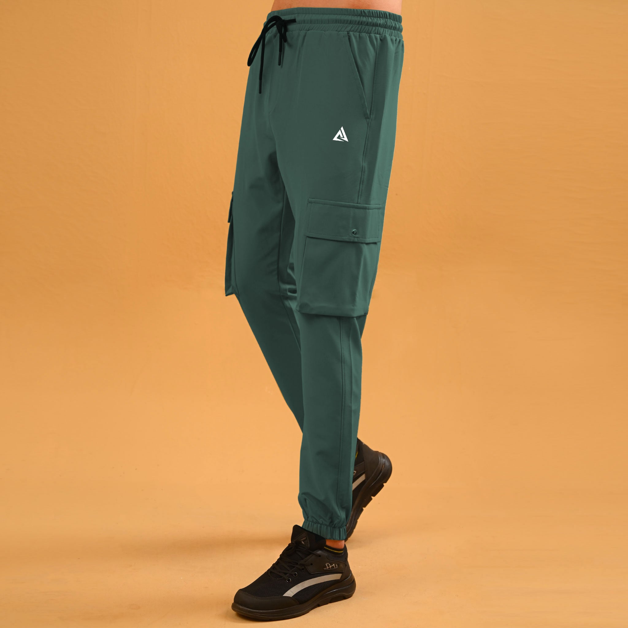 MENS WOVEN TERRY TROUSER STRETCH CARGO PANTS