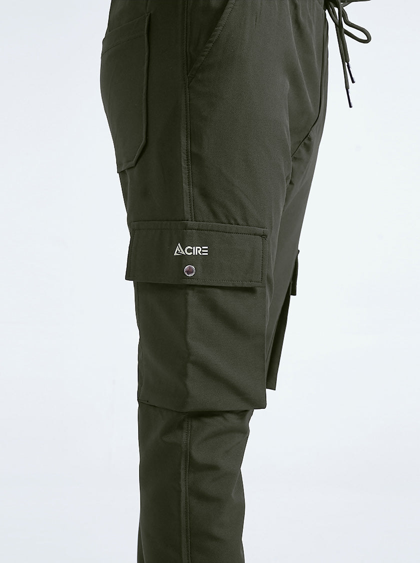 WOVEN TERRY TROUSER CARGO PANTS STRETCHY