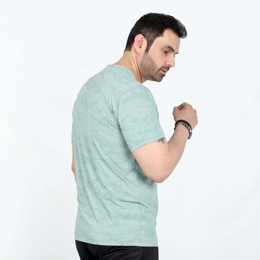 Textured Light Green Dri-Fit T-Shirt