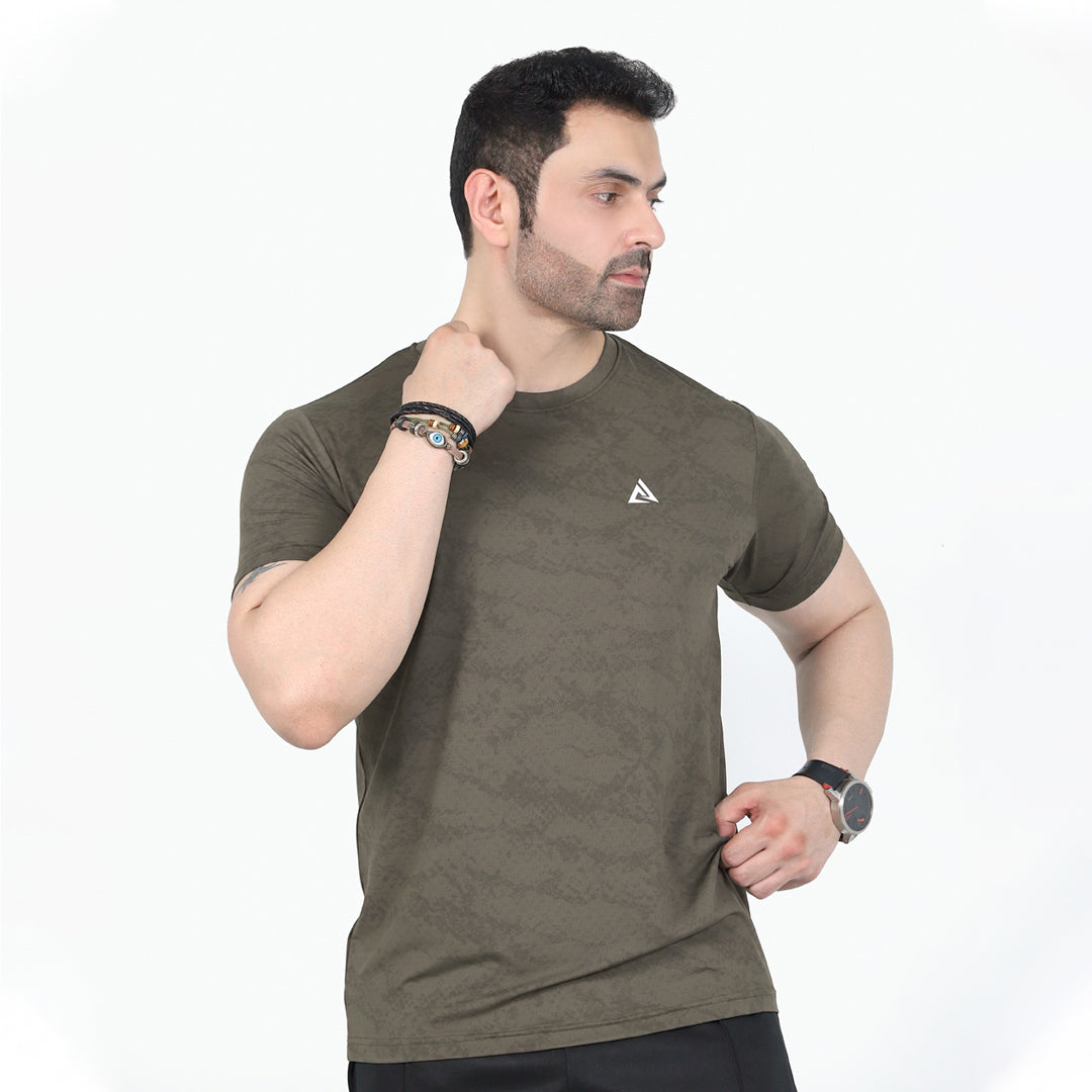 FOURNOD PRINT DRI-FIT TOP PULLOVER T-SHIRT