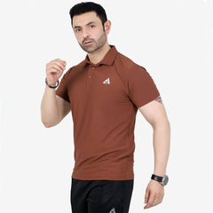 Active Dri-Fit Brown Polo Shirt