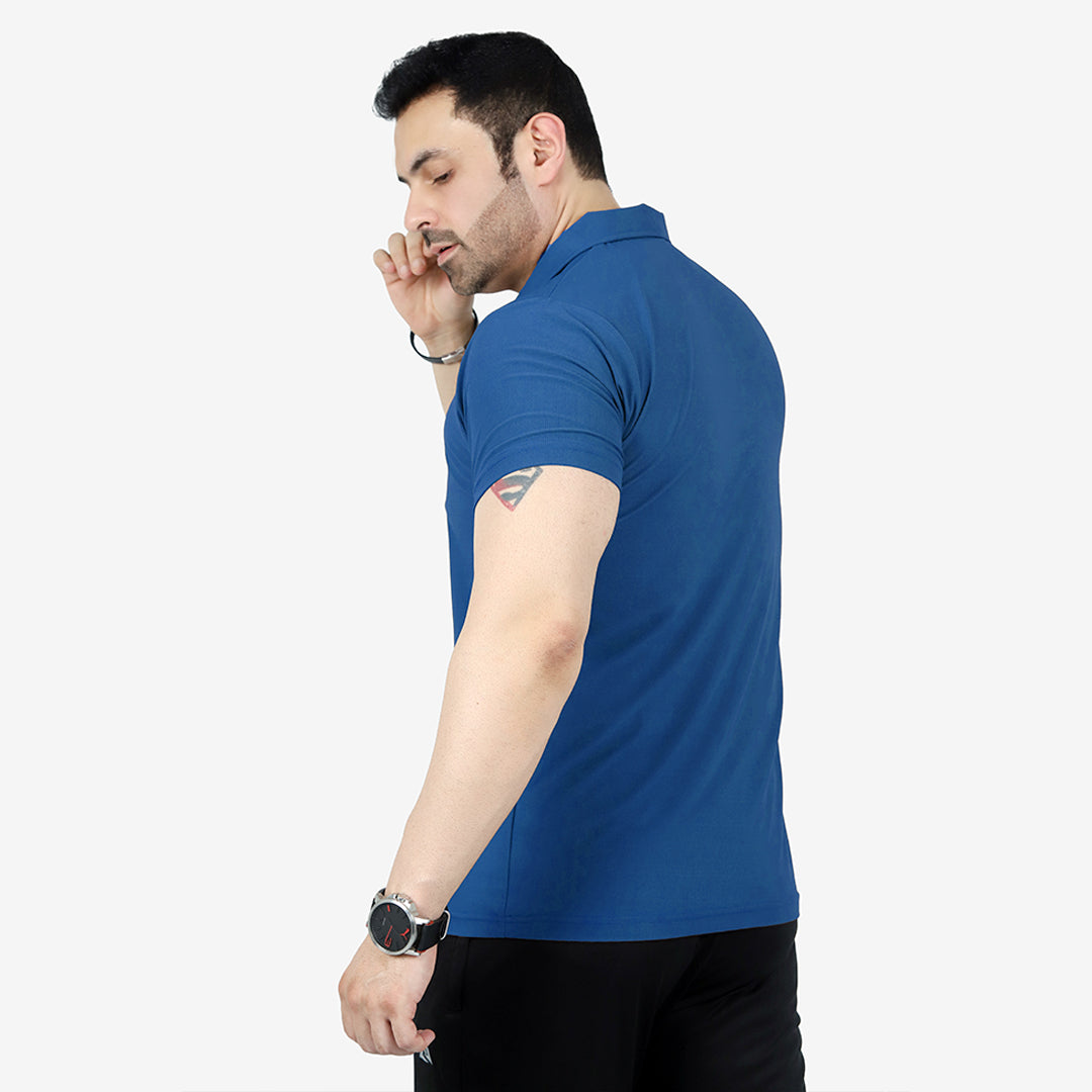 ACTIVE DRY-FIT NAVY POLO SHIRT