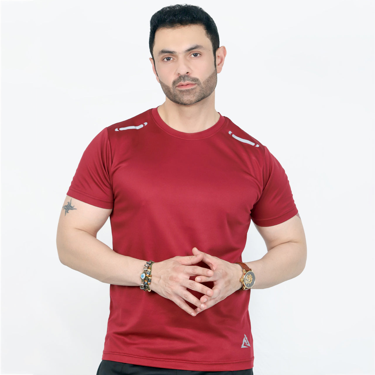 FlexPro Gym Dri-Fit  T-Shirt  – Maroon