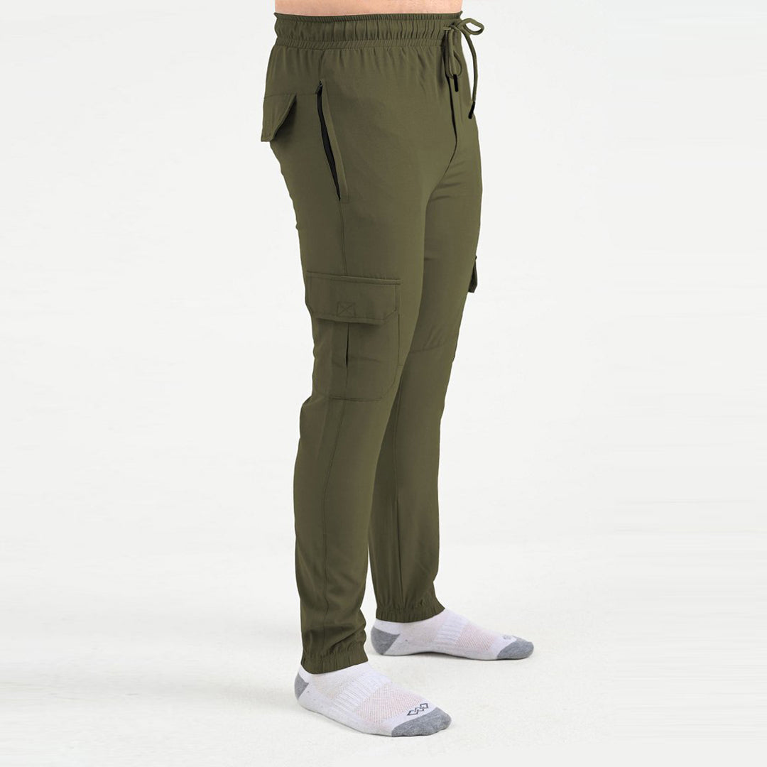 OLIVE GREEN STRACH MICRO 2.0 CARGO TROUSER