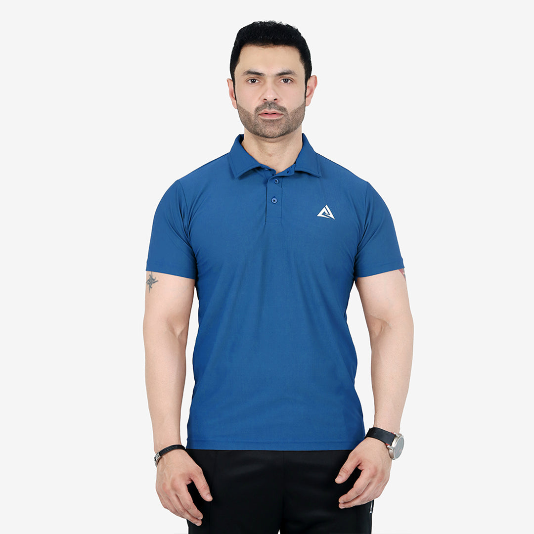 ACTIVE DRY-FIT NAVY POLO SHIRT