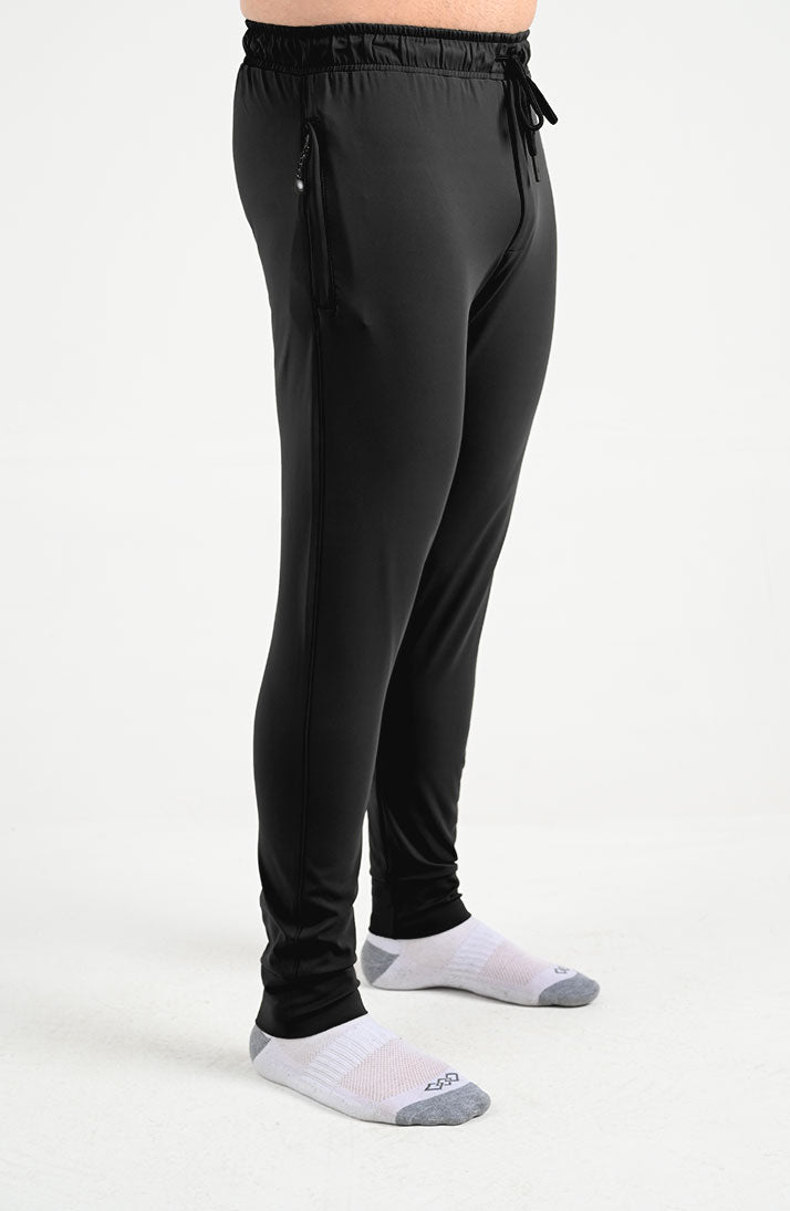 CASUAL GYM TROUSER - 4 SEASONS IN BLACK
