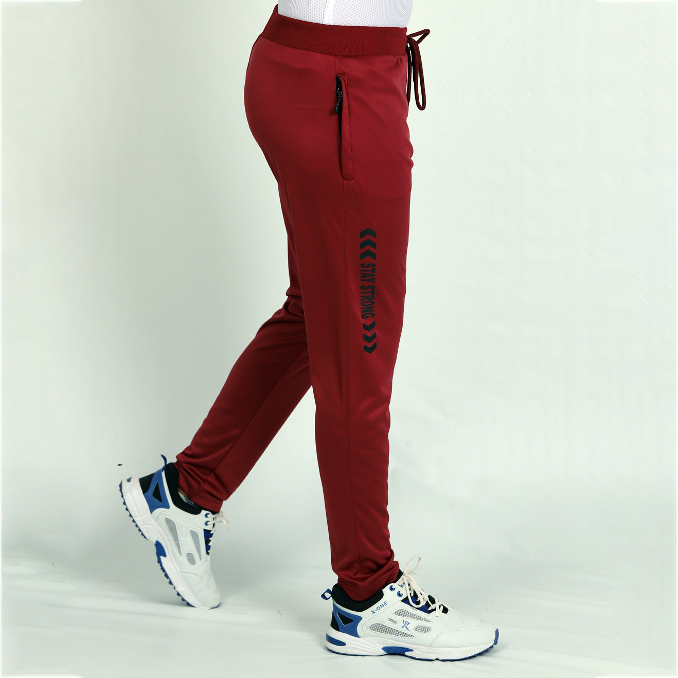 STAY STRONG TROUSER IN MAROON