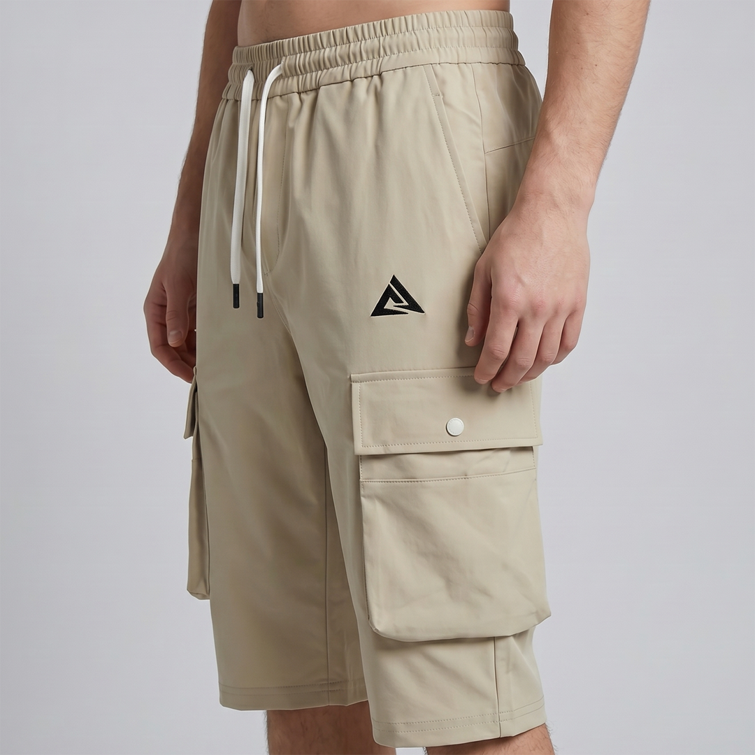 Explorer Beige 3 Quarter Cargo Short