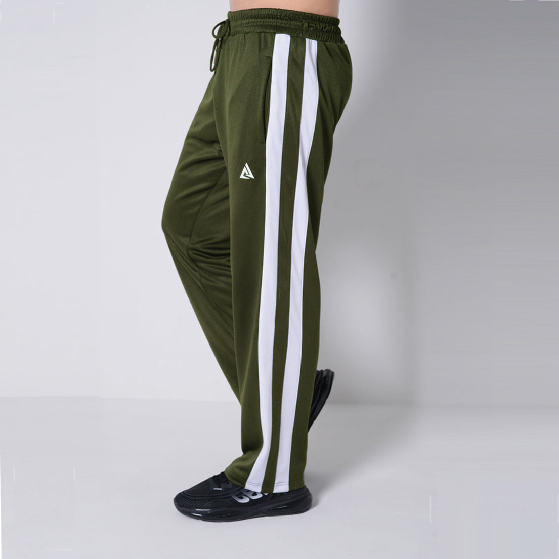 Parallel Olive Green Baggy Trouser