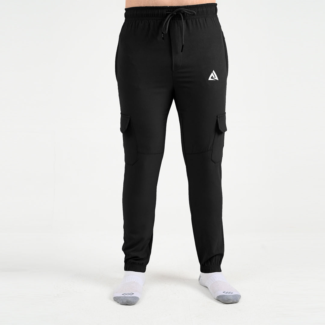 Boundless Black  MICRO STRACH  CARGO TROUSER