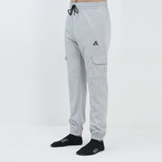 GRAY MICRO STRACH  CARGO TROUSER