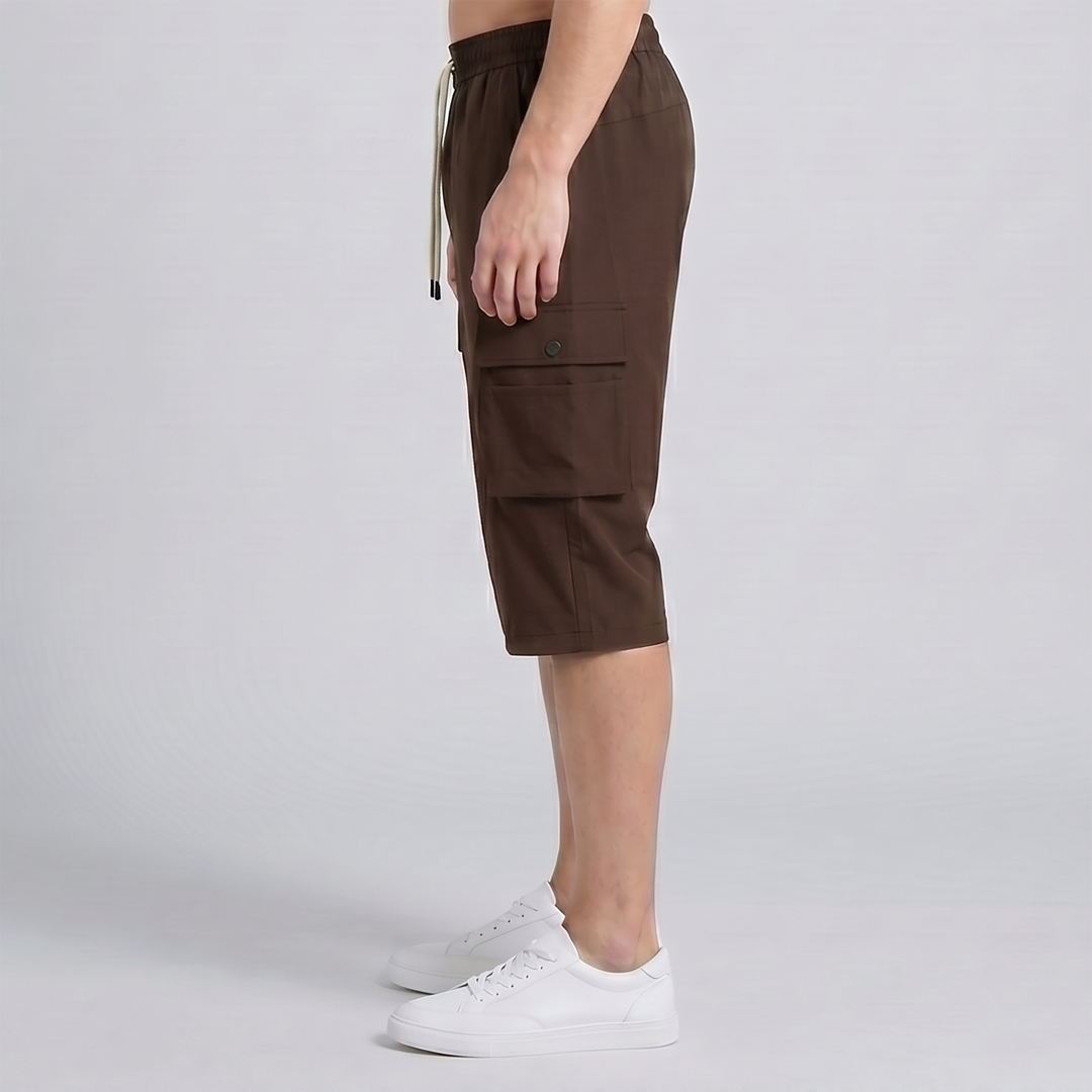 Ranger Fit Cargo Brown 3 Quarter Short