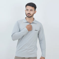 Brave Soul Half Zip Full Sleeve Polo Shirt.
