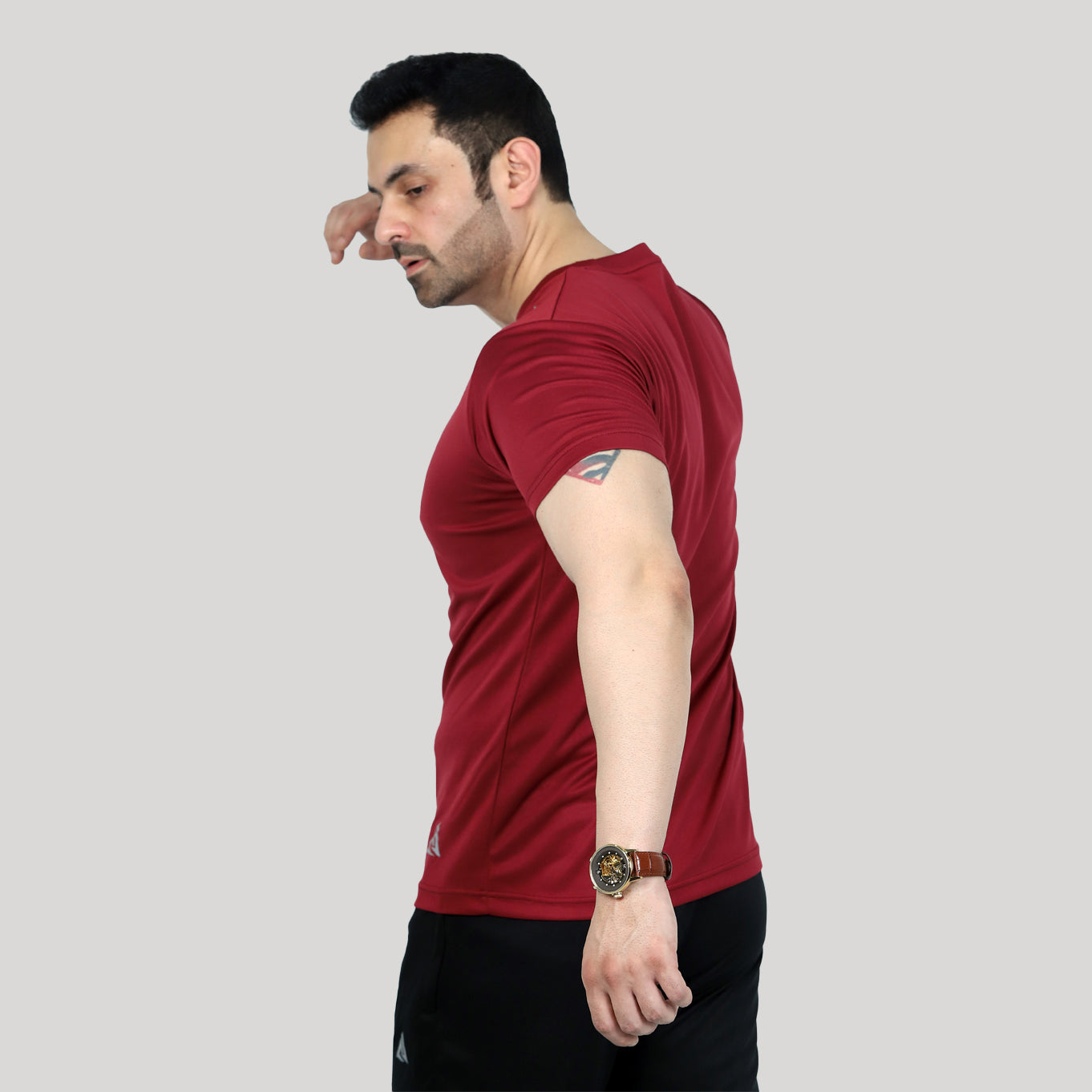 FlexPro Gym Dri-Fit  T-Shirt  – Maroon