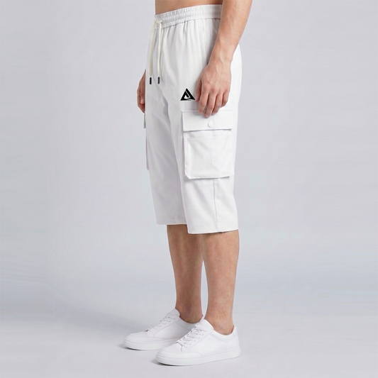 Trail Master Cargo White 3 Quarter Short