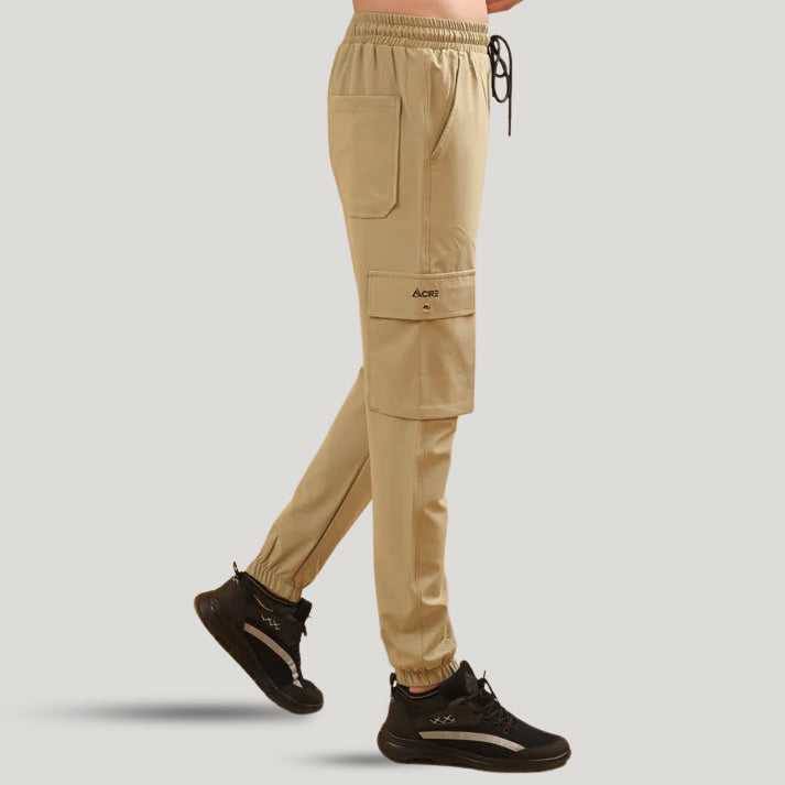 STRETCH WOVEN TERRY CARGO TROUSER