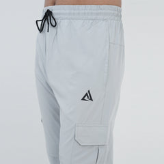 Gray Micro Stretch Cargo Trouser