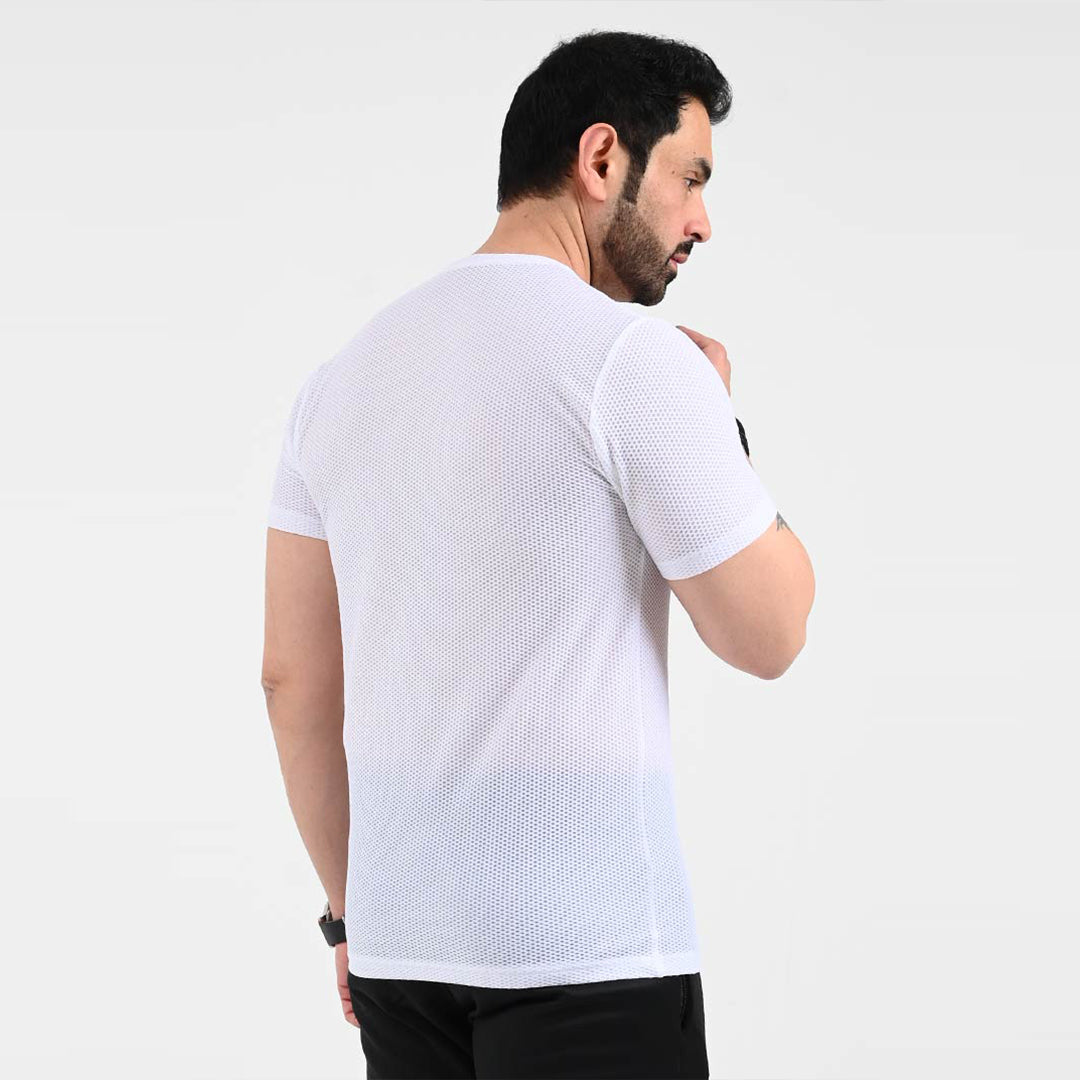 WHITE DOT MESH DRI-FIT T-Shirt