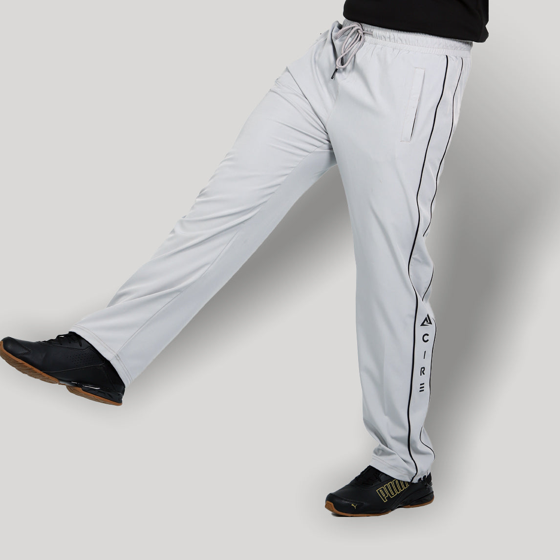 SELVER GERY BAGGY TROUSER