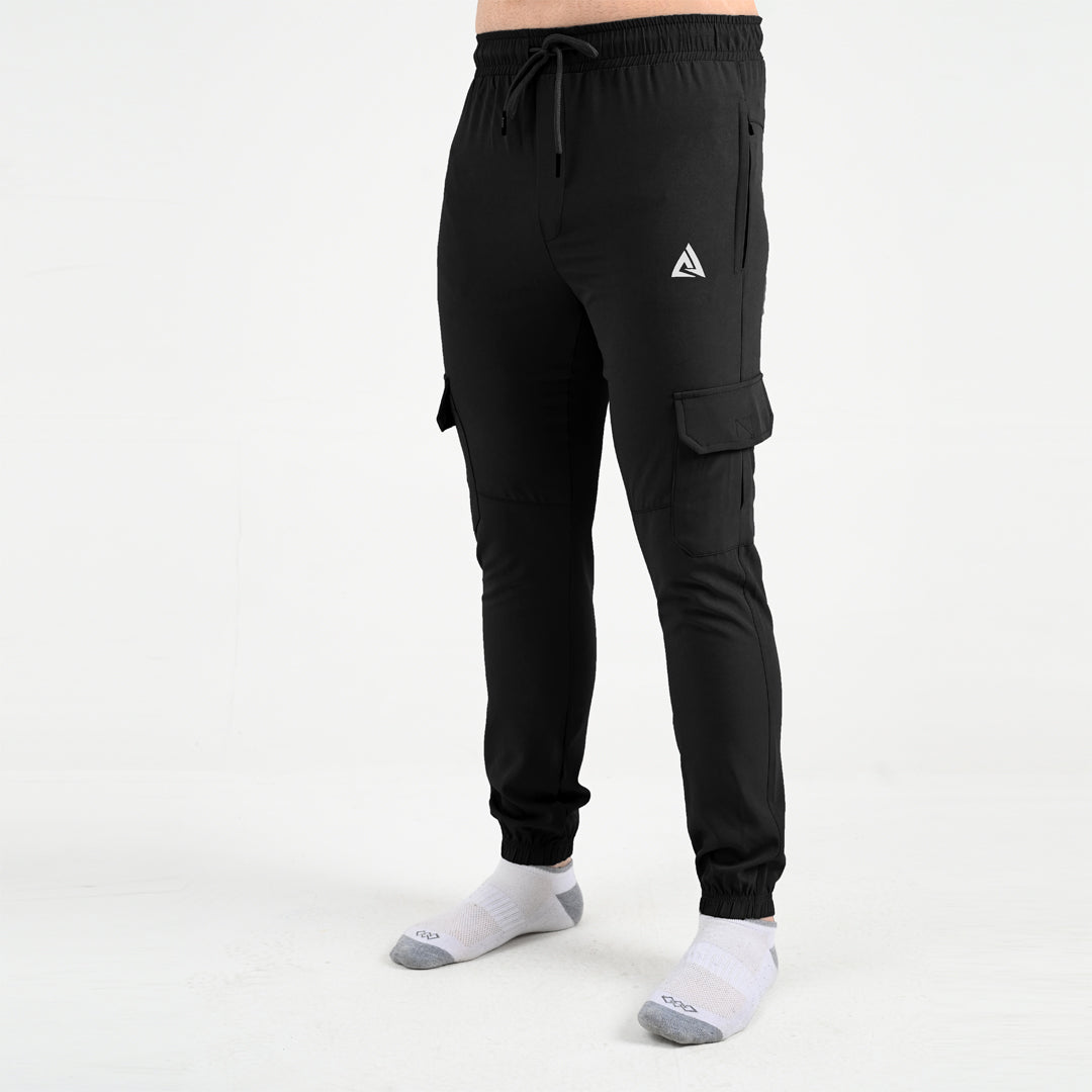 Boundless Black  MICRO STRACH  CARGO TROUSER