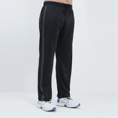 Athletic Panelled Black Trouser