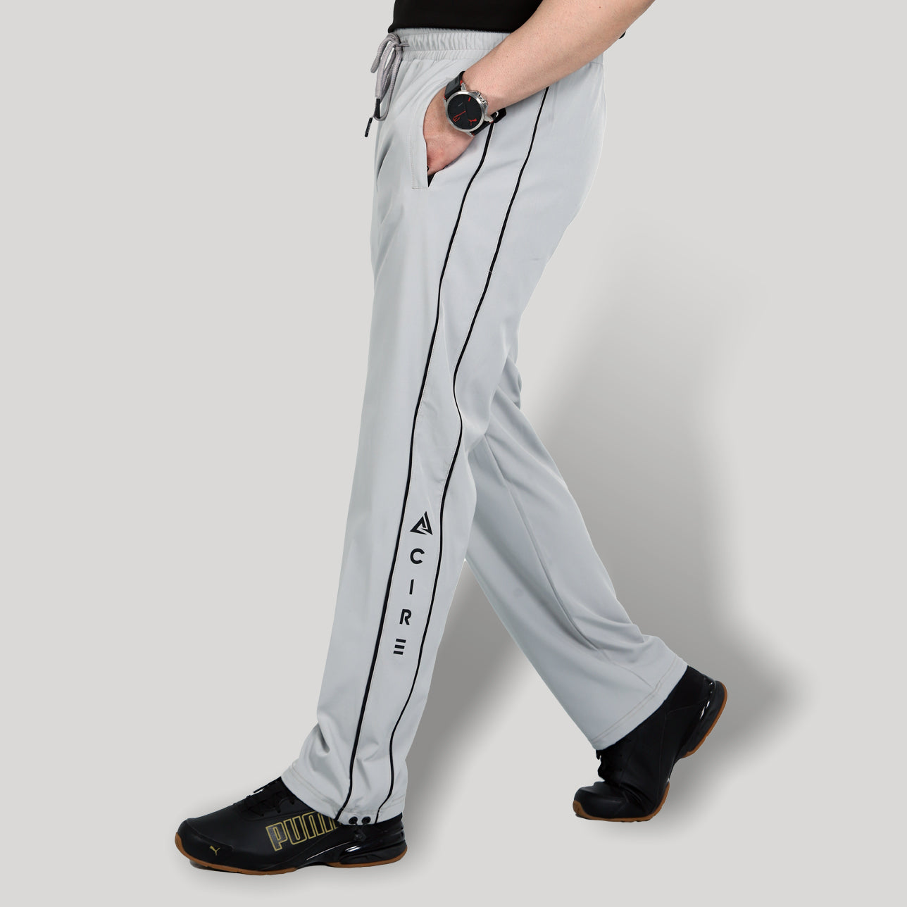 SELVER GERY BAGGY TROUSER