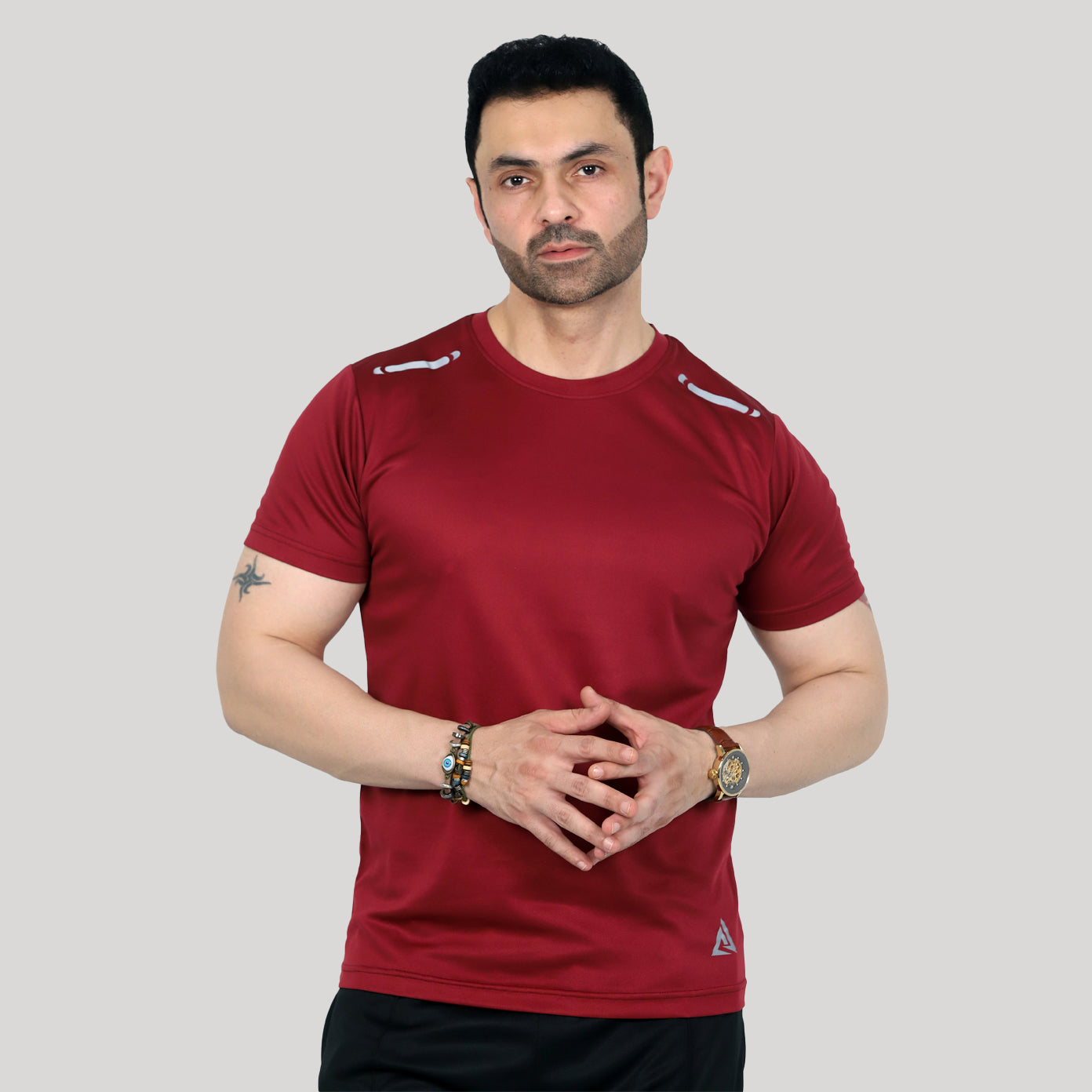 FlexPro Gym Dri-Fit  T-Shirt  – Maroon