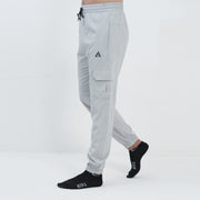 GRAY MICRO STRACH  CARGO TROUSER