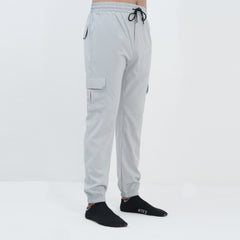 Gray Micro Stretch Cargo Trouser