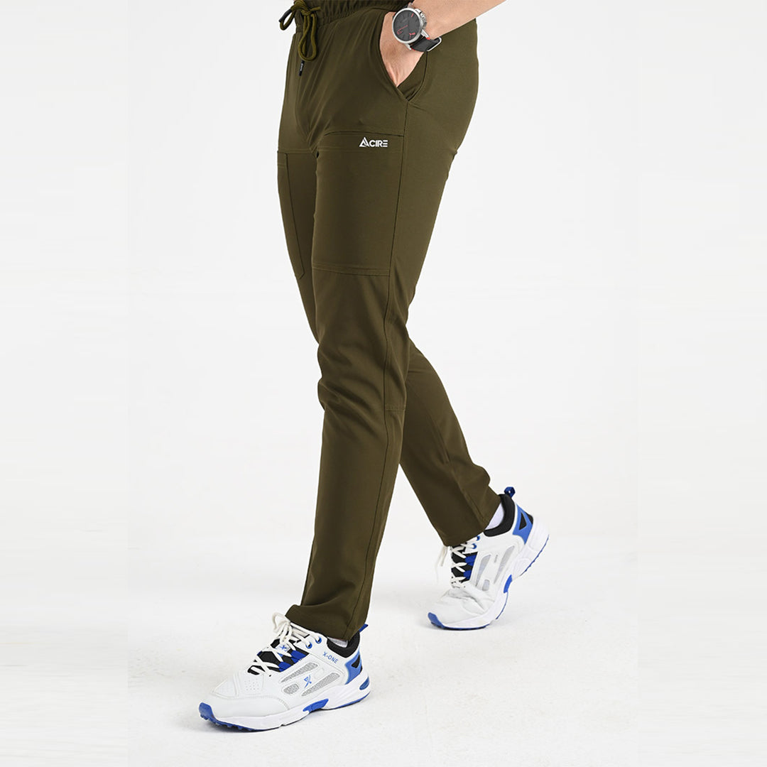THYME - BASIC 5 POCKETS TROUSER IN OLIVE GREEN