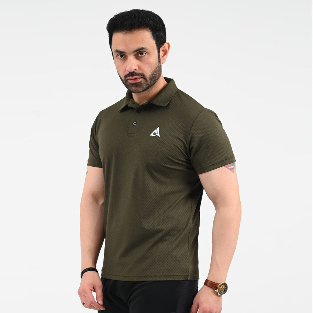 Pure Olive Green POLO Dri-Fit T-shirt Short Sleeve