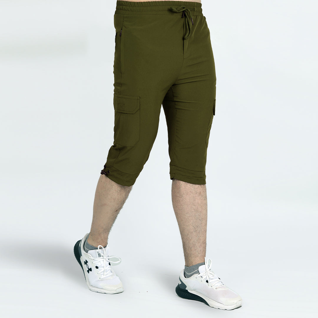 Athletic  3-Quarter Shorts
