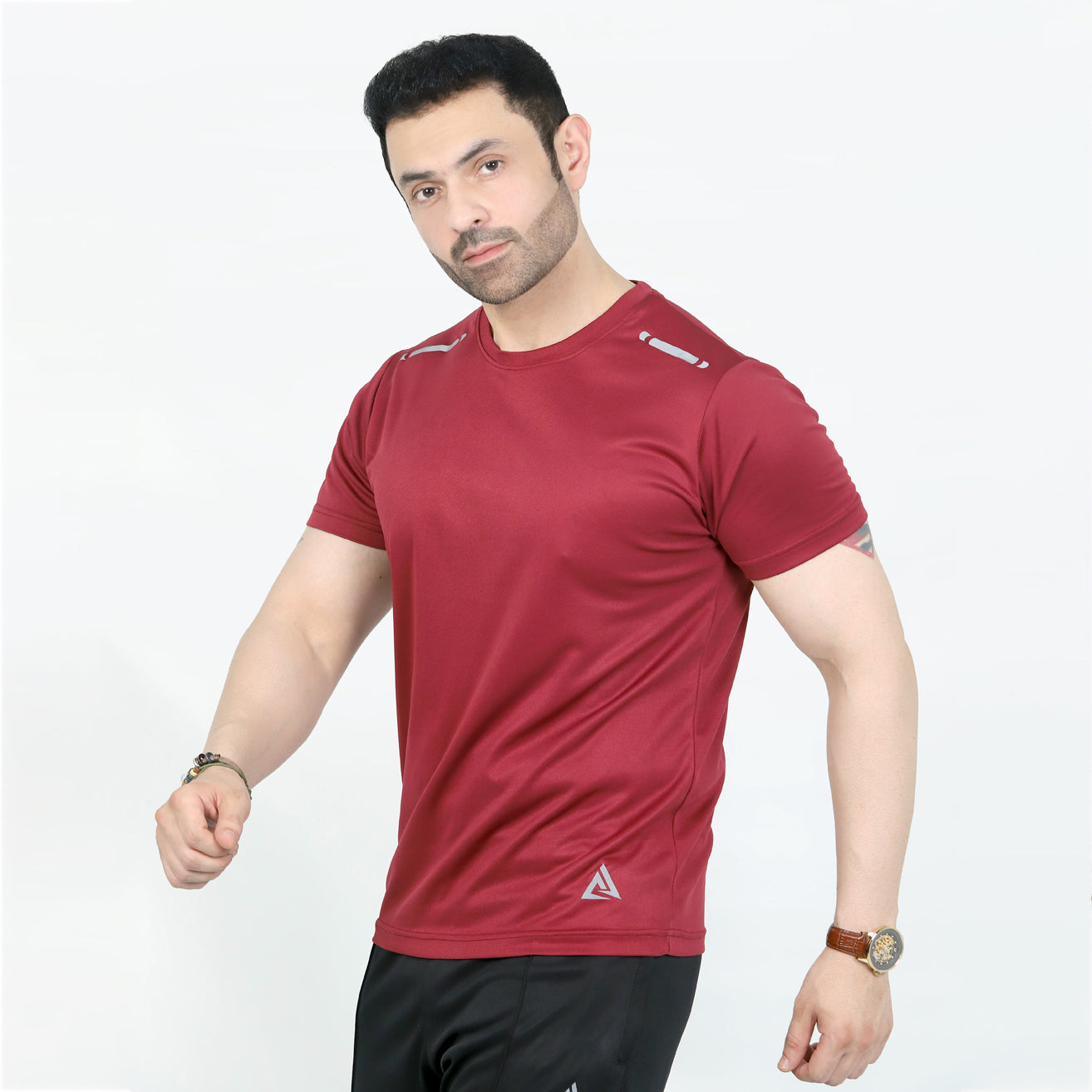 FlexPro Gym Dri-Fit  T-Shirt  – Maroon