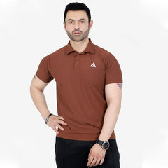 Active Dri-Fit Brown Polo Shirt