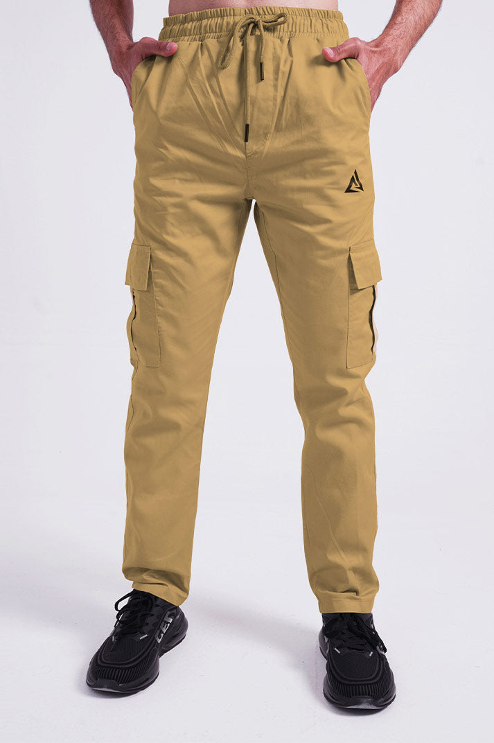 BROWN COTTON CARGO TROUSER