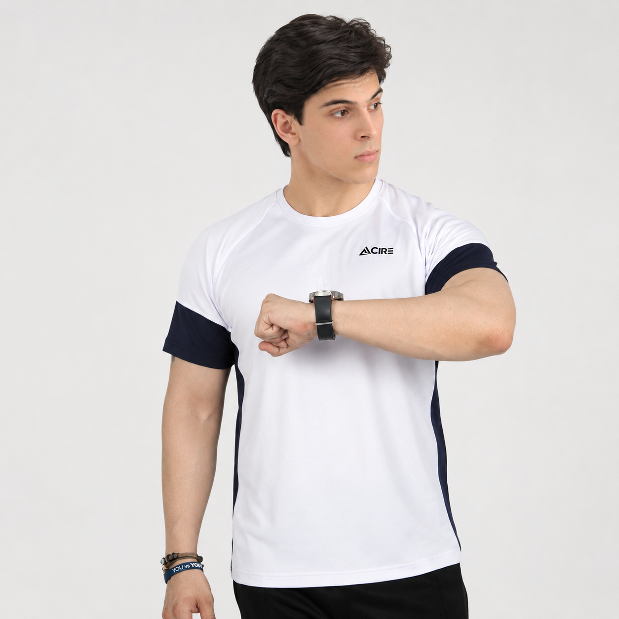 Fidora Mesh White O-NECK Tops DRI-FIT T-Shirt