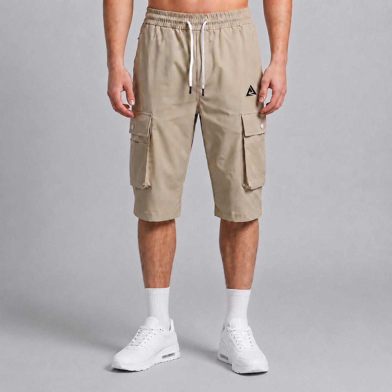 Explorer Beige 3 Quarter Cargo Short