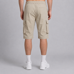 Explorer Beige 3 Quarter Cargo Short