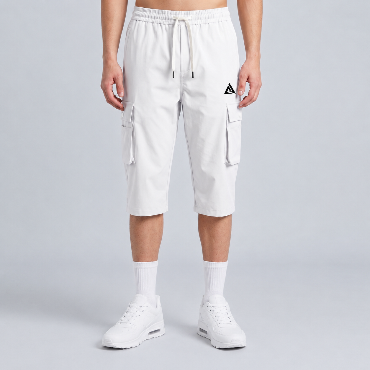 Trail Master Cargo White 3 Quarter Short