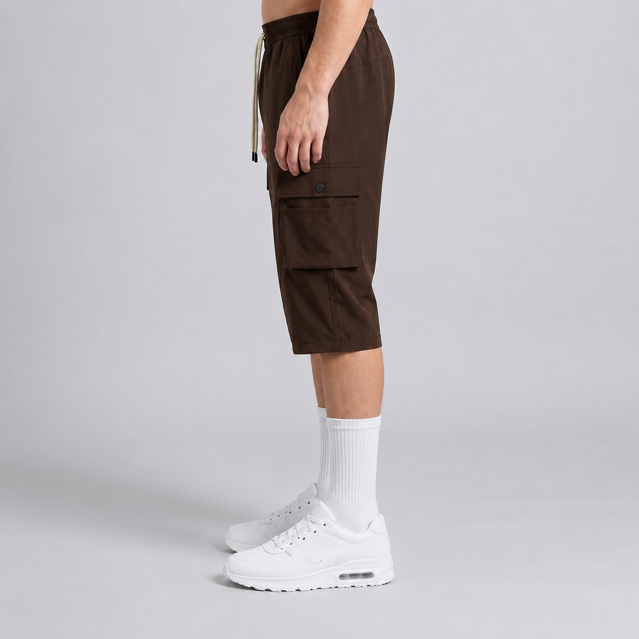 Ranger Fit Cargo Brown 3 Quarter Short