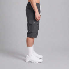 Active Dark Gray Cargo 3 Quarter Short